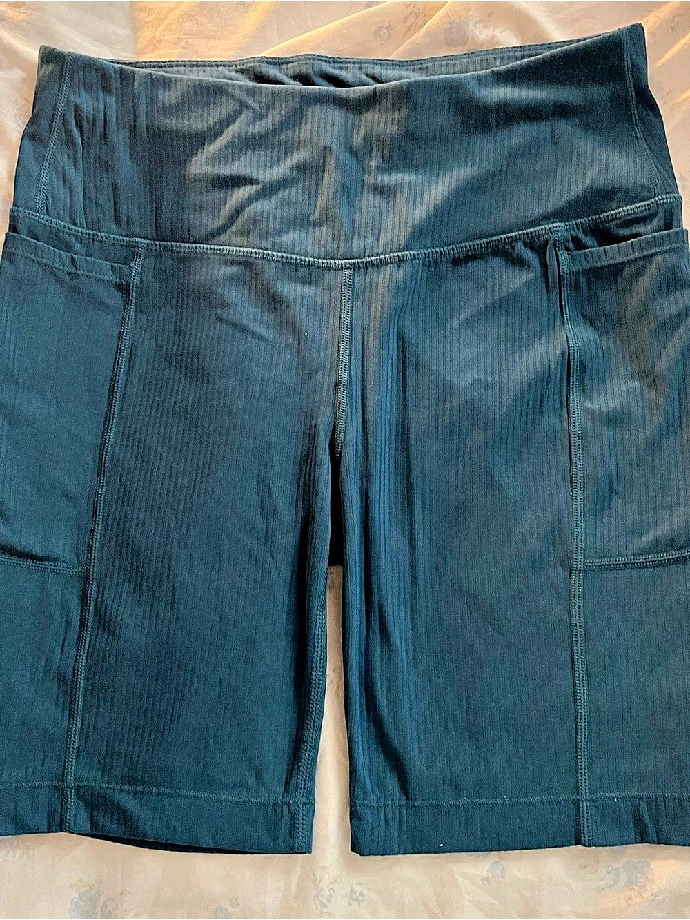 Mondetta The Active Ribbed Bike Short Men'Small Athletic Shorts Blue Small